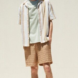 PacSun Brown Textured Shorts